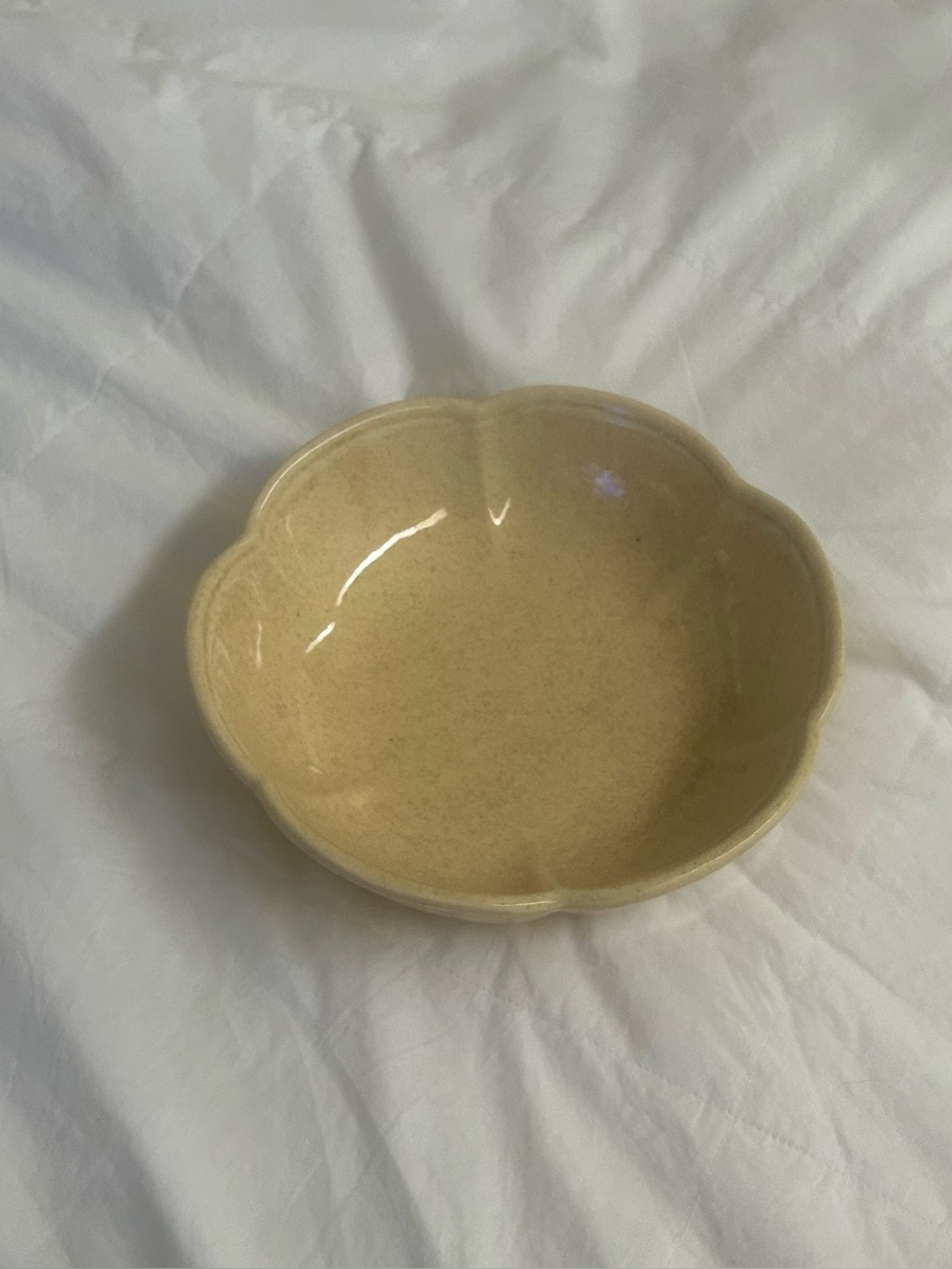 Vintage McCoy Yellow Bowl OS